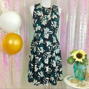 J. Crew Blue Floral Dress - Sz 6